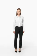 Camisa no-plancha manga larga mujer