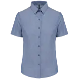 Camisa oxford manga corta mujer