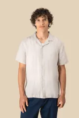 Camisa de lino hombre
