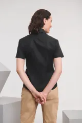 Camisa Oxford manga corta mujer