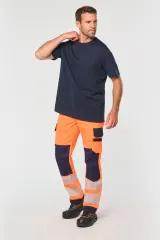 Pantalón de seguridad reciclado multibolsillos unisex