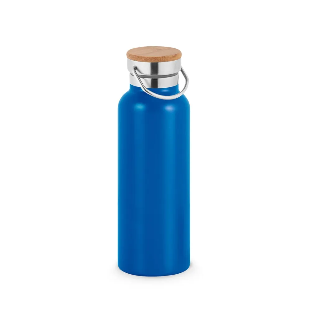 RAGNAR. Botella de acero inoxidable (36% reciclado) con doble cuerpo 570 mL