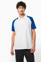 Polo baseball manga corta