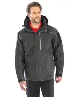 Parka resistente "efecto denim"