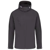 Chaqueta softshell con capucha extraíble hombre
