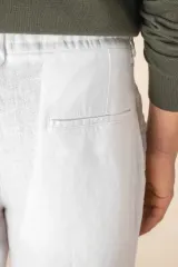 Pantalón efecto lavado de lino hombre