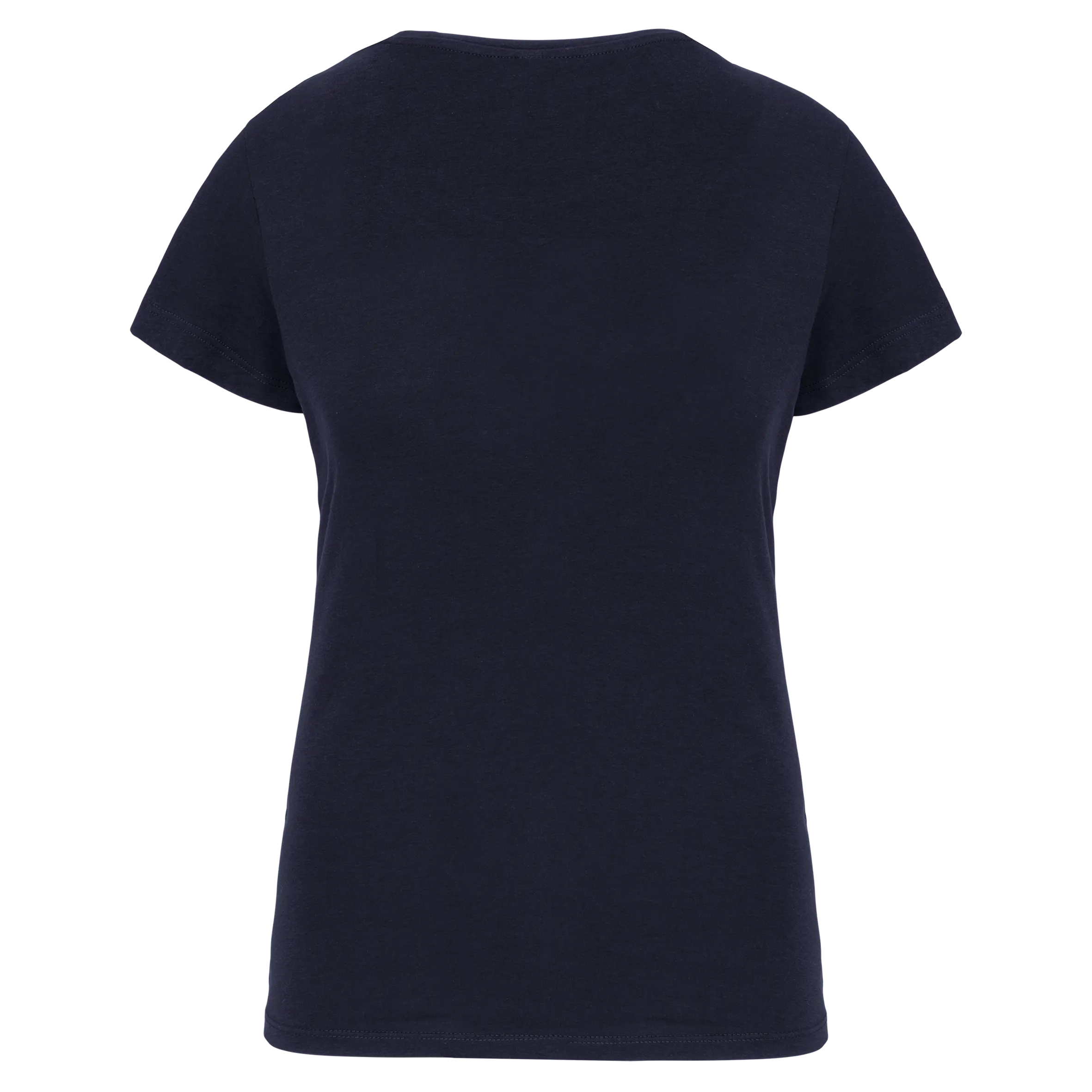 Camiseta con elastano cuello de pico mujer