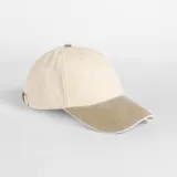 Gorra vintage compacta con visera en contraste