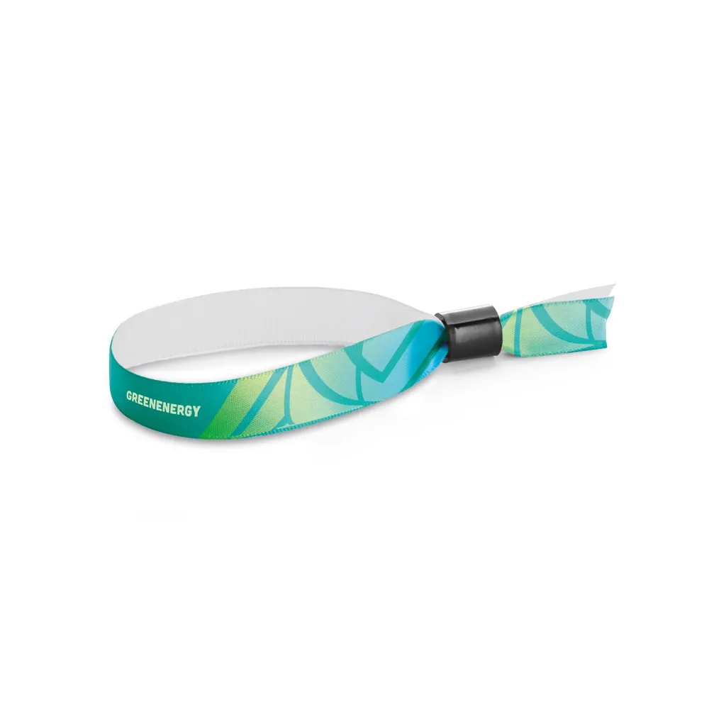 MENDOZA. SET Lanyard SUBLIMACIÓN Slim I (15 mm) pulsera de poliéster con cierre de seguridad