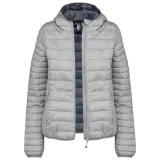 Chaqueta acolchada y ligera con capucha mujer