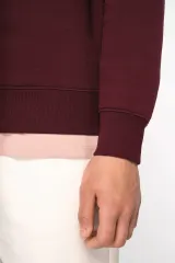 Sudadera ecorresponsable de cuello alto con cremallera hombre