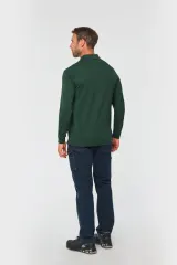 Polo Antibacteriano manga larga hombre