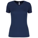 Camiseta de deporte cuello de pico mujer