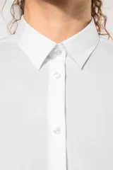 Camisa popelina de polialgodón de fácil cuidado para mujer