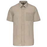 Camisa popelina de polialgodón manga corta de fácil cuidado hombre
