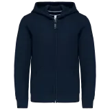 Sudadera capucha y cremallera niños