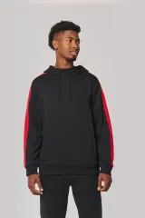 Sudadera de equipo bicolor con capucha unisex