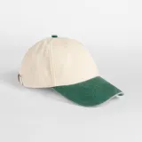 Gorra vintage compacta con visera en contraste