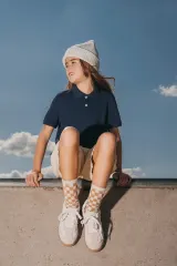 Polo ecorresponsable de punto piqué infantil
