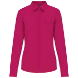 Camisa popelina de polialgodón manga larga mujer