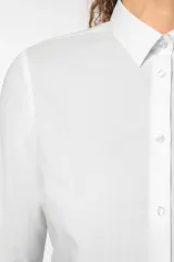 Camisa popelina de polialgodón de fácil cuidado para mujer