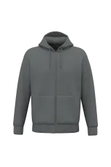 Sudadera ecorresponsable con cremallera y capucha unisex