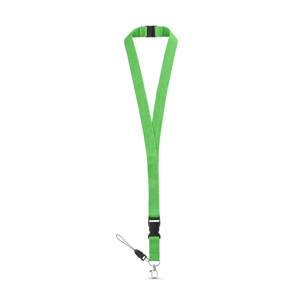 MURRAY. Lanyard de poliéster con mosquetón metálico