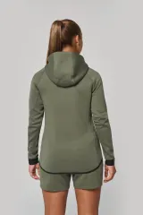 Chaqueta de chándal performance con capucha mujer