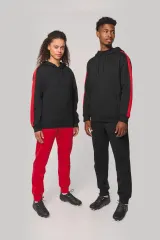 Sudadera de equipo bicolor con capucha unisex