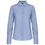 Camisa no-plancha manga larga mujer