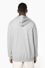 Sudadera capucha y cremallera contrastada