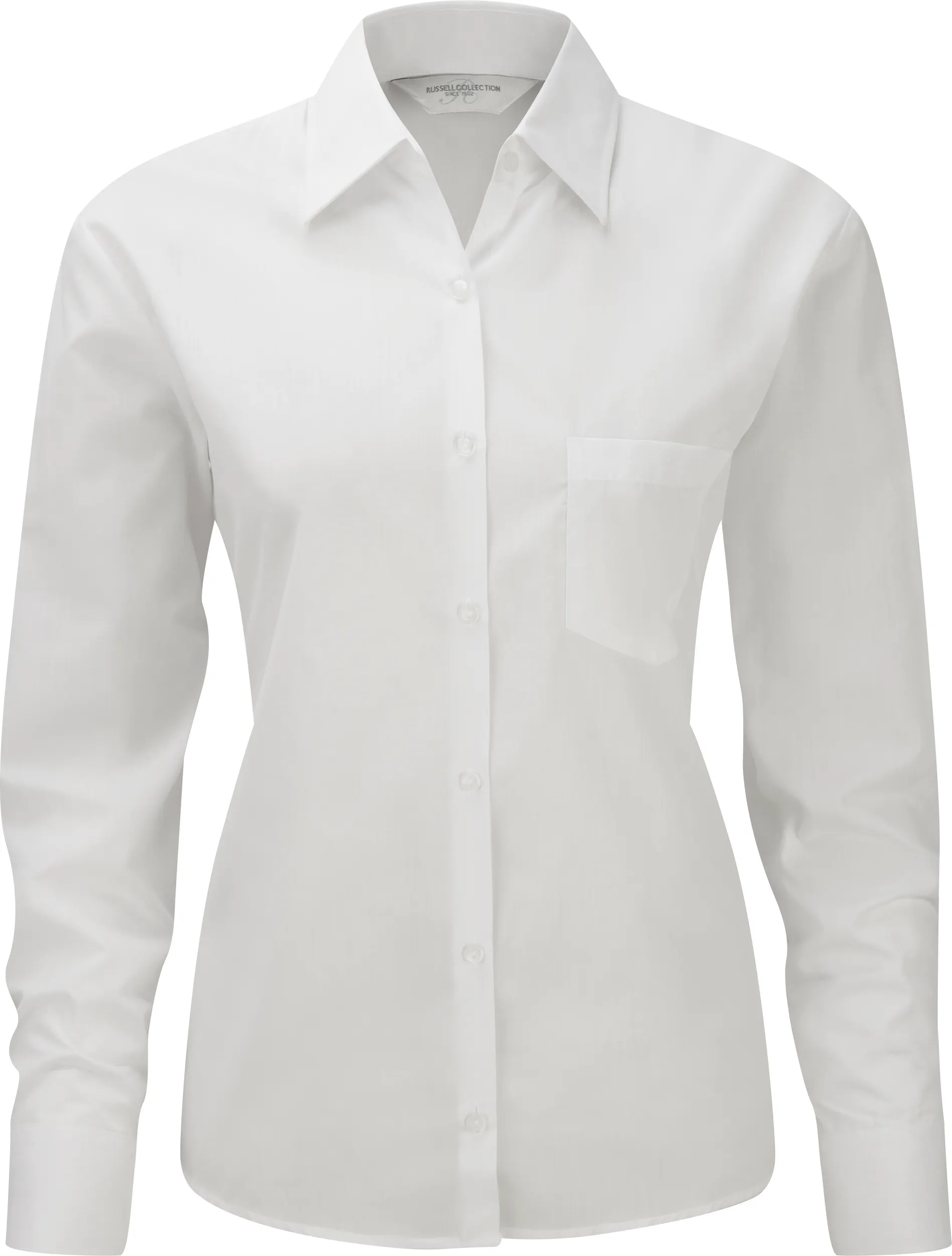 Camisa Popelina de polialgodón manga larga mujer