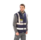 Chaleco de seguridad con cremallera