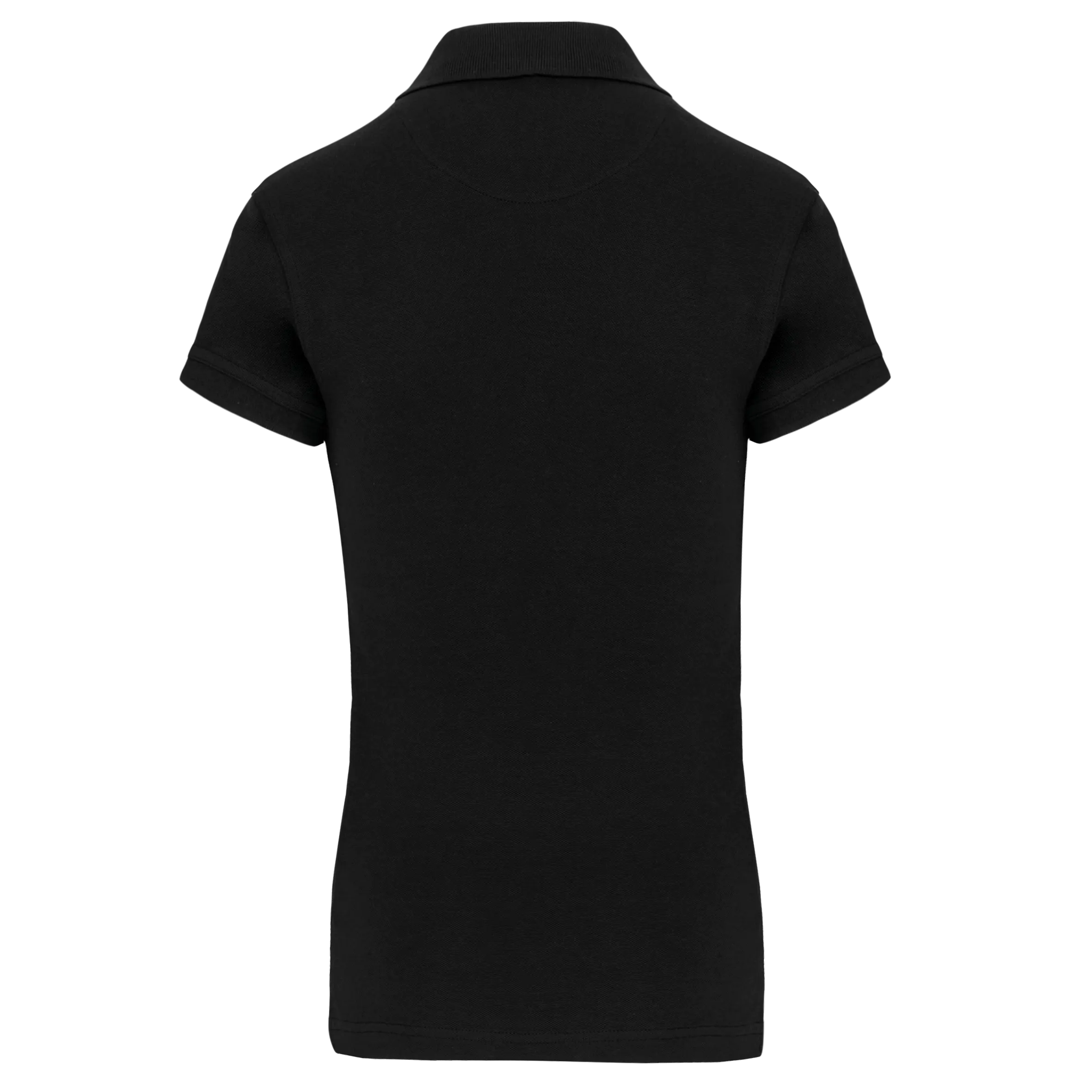 Polo de punto piqué manga corta mujer
