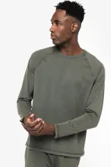 Camiseta ecorresponsable manga larga raglan hombre