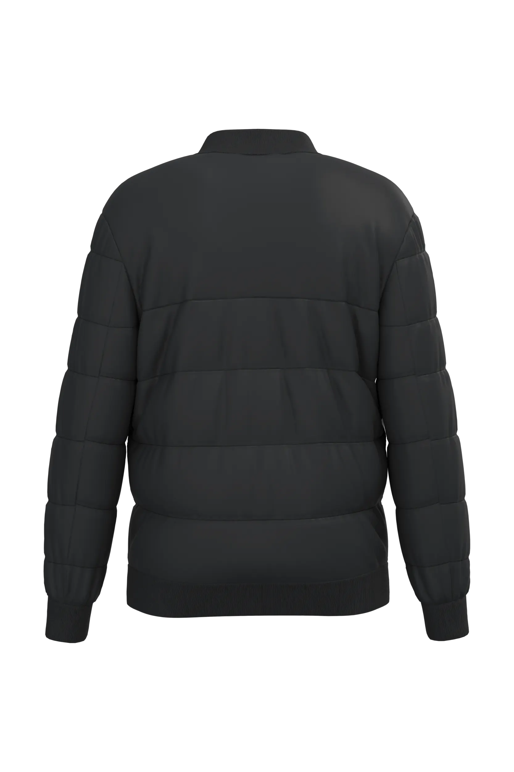 Chaqueta acolchada ecorresponsable con cuello tipo beisbolera unisex