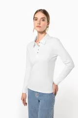 Polo jersey manga larga mujer
