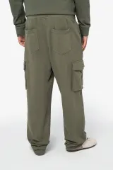 Pantalón tipo cargo ecorresponsable efecto lavado French Terry hombre