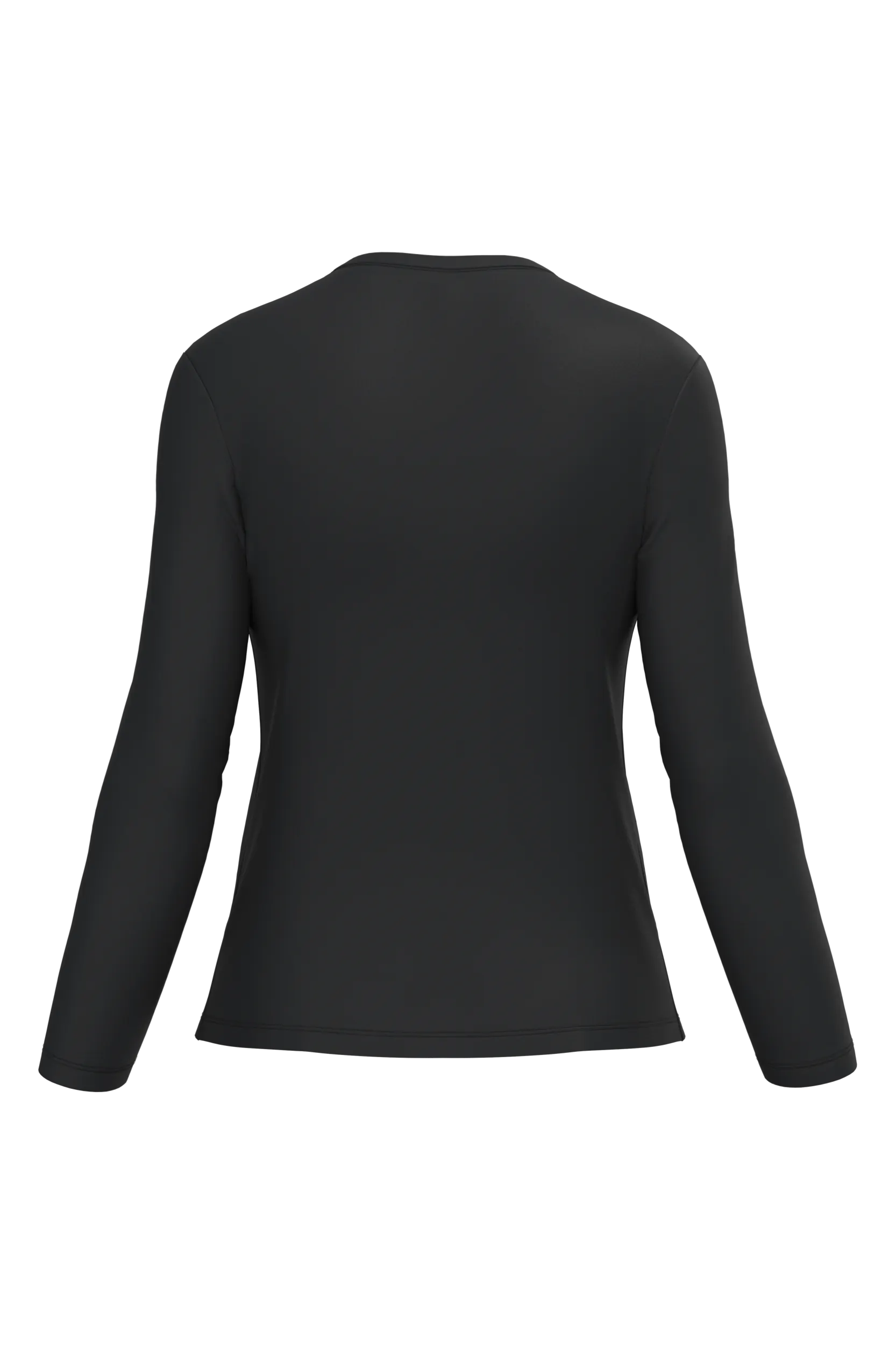 Camiseta manga larga y cuello de pico mujer