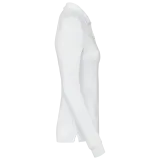 Polo de punto piqué manga larga Bio180 mujer
