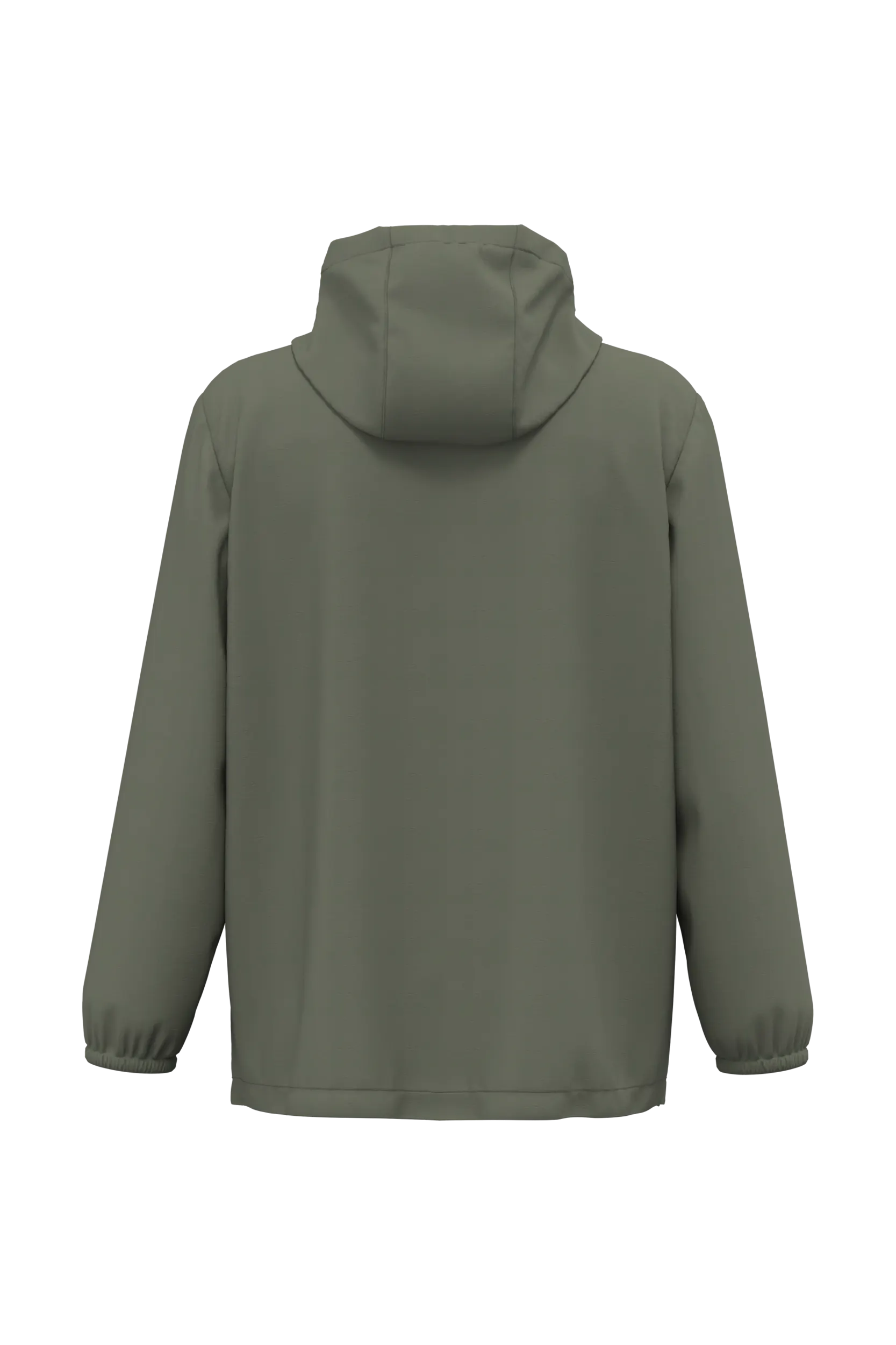Chaqueta cortavientos impermeable ecorresponsable 1/4 cremallera unisex