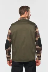 Chaleco polialgodón multibolsillos con forro - Unisex