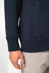 Chaqueta de felpa con cremallera hombre