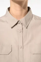 Camisa Safari manga larga mujer