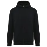 Chaqueta con cremallera y capucha hombre