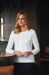 Blusa Riola de crêpe de China