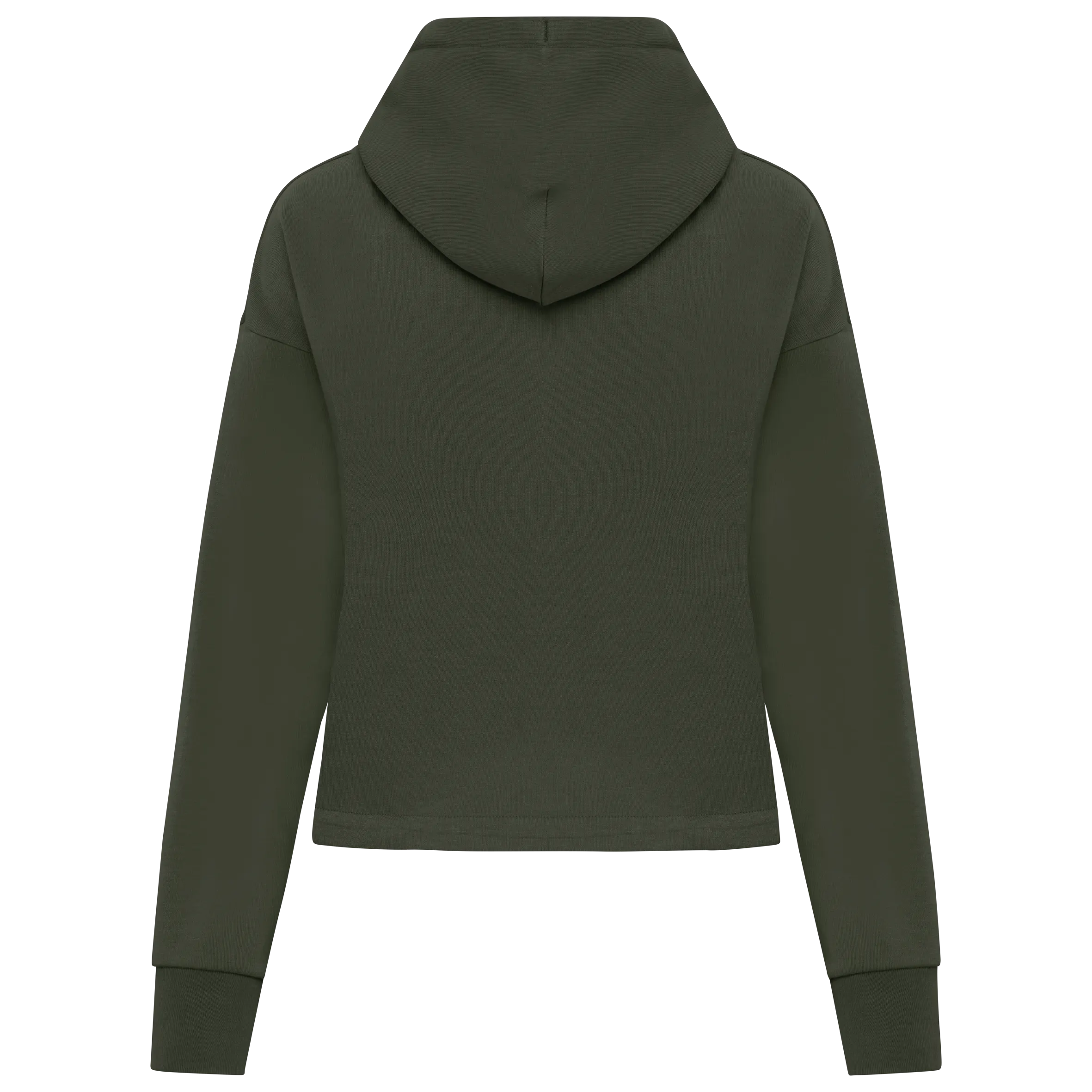 Sudadera ecorresponsable con cremallera y capucha French Terry mujer