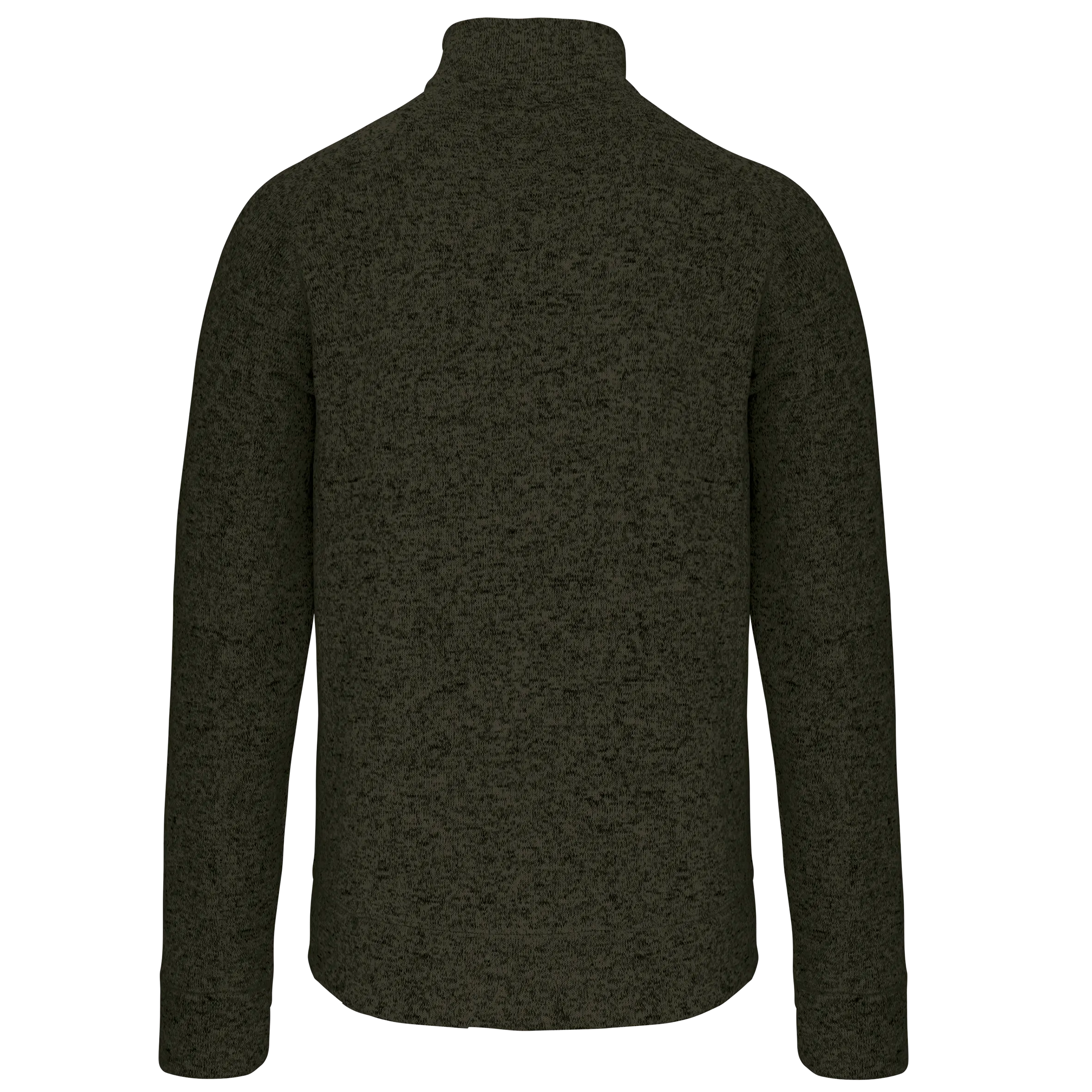 Chaqueta jaspeada con cremallera hombre