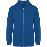 Sudadera ecorresponsable con capucha y cremallera infantil