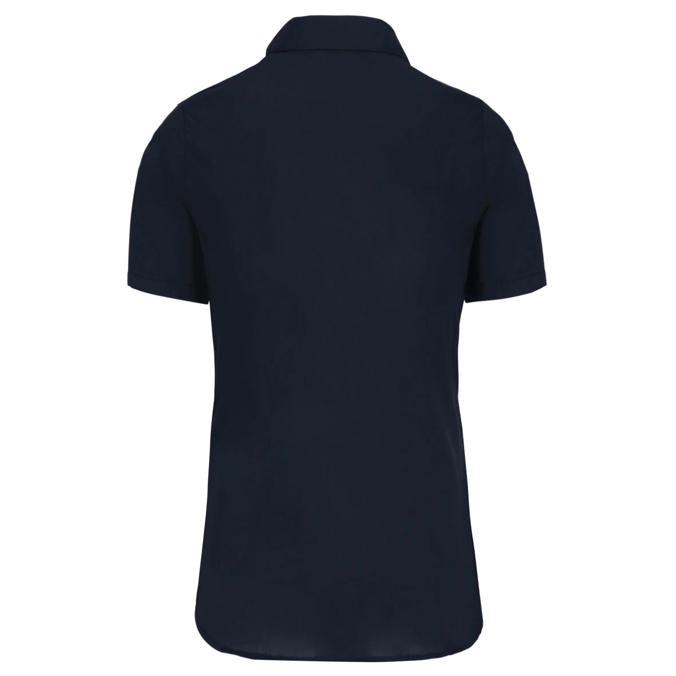 Camisa popelina manga corta mujer